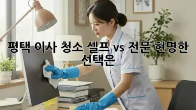평택 이사 청소: 셀프 vs 전문, 현명한 선택은?
